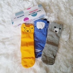NWT Tiny Captain girl knee high socks (8-24 mths)
